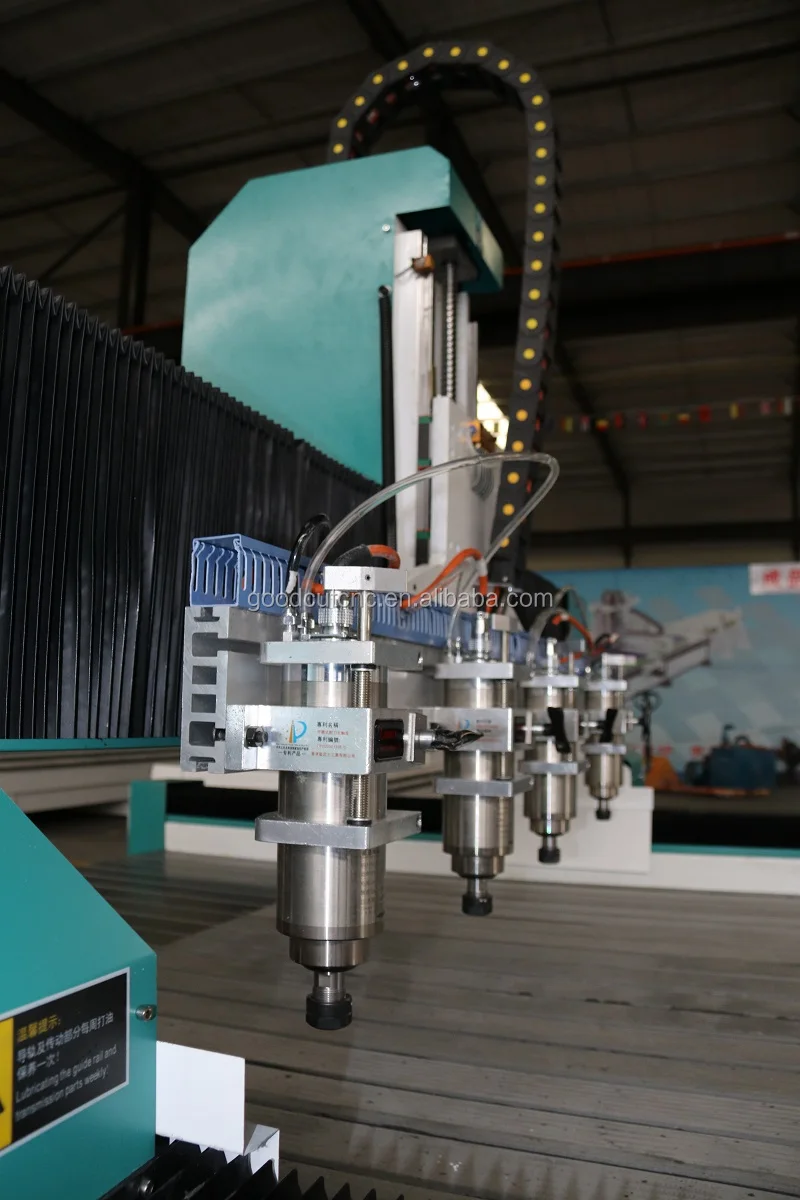 

1500*3000mm together work multi head cnc wood carving router machine for woodworking