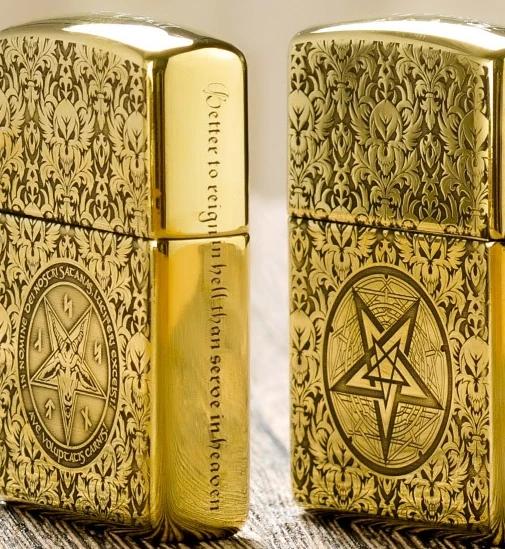 ZHY Satan five-sided carving brass lighter | Cigarette Accessories