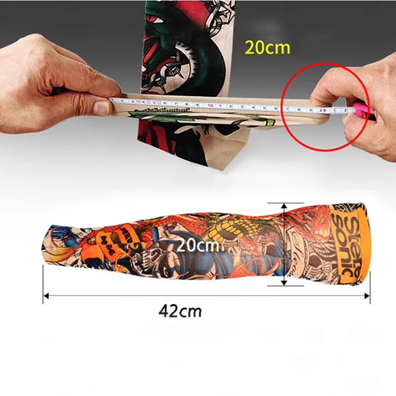 1 шт. поддельные татуировки рукав для мужчин и женщин на руку теплее дизайн Летний