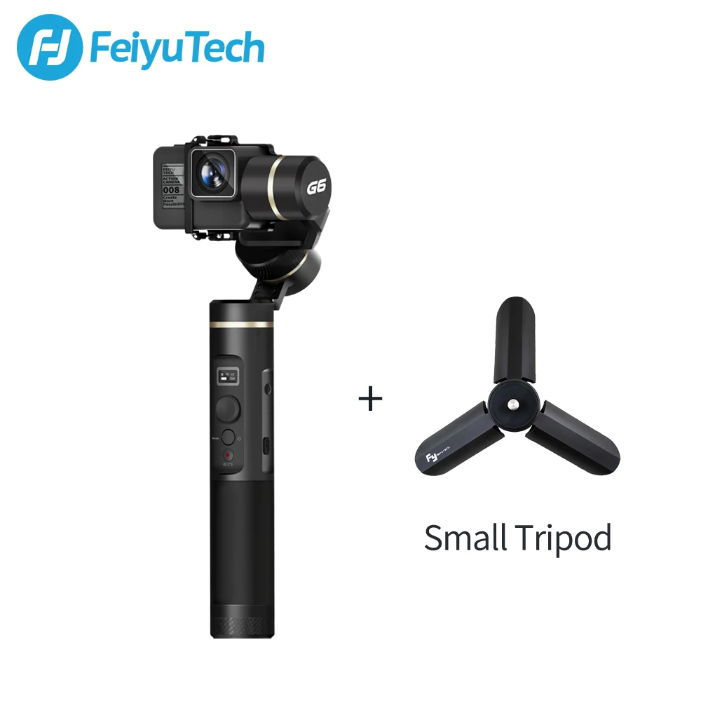 G6 tripod FeiyuTech Feiyu G6 3-осевой экшн Камера ручной шарнирный стабилизатор для камеры Gopro OLED Экран для экшн-Камеры Gopro Hero 7 6 5 sony RX0 камеры Yi 4K - Цвет: G6 tripod