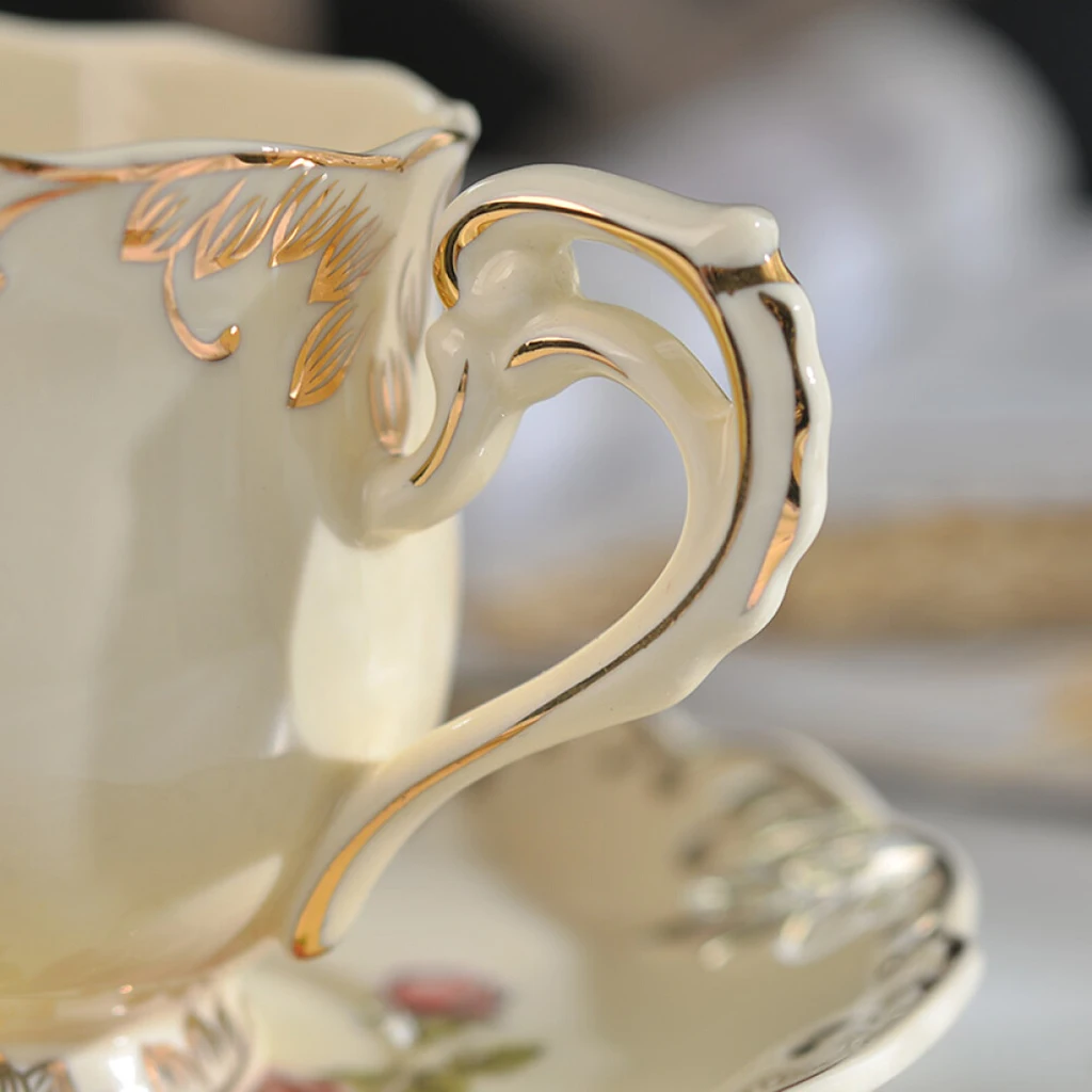 

European Style Coffee Cup Set Afternoon Tea Cup Saucer Set Style 2 2 Cups