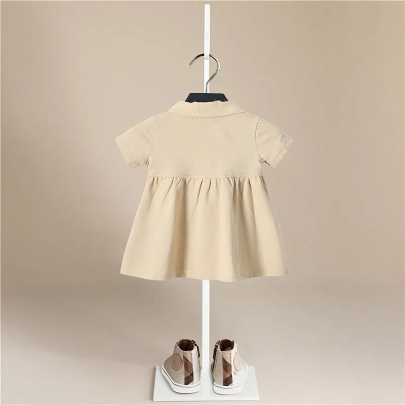 New Girls Dresses Cotton Brand Summer Baby Dress Princess Kids Clothes Children's Short Sleeve Clothing 1-6Y | Детская одежда и