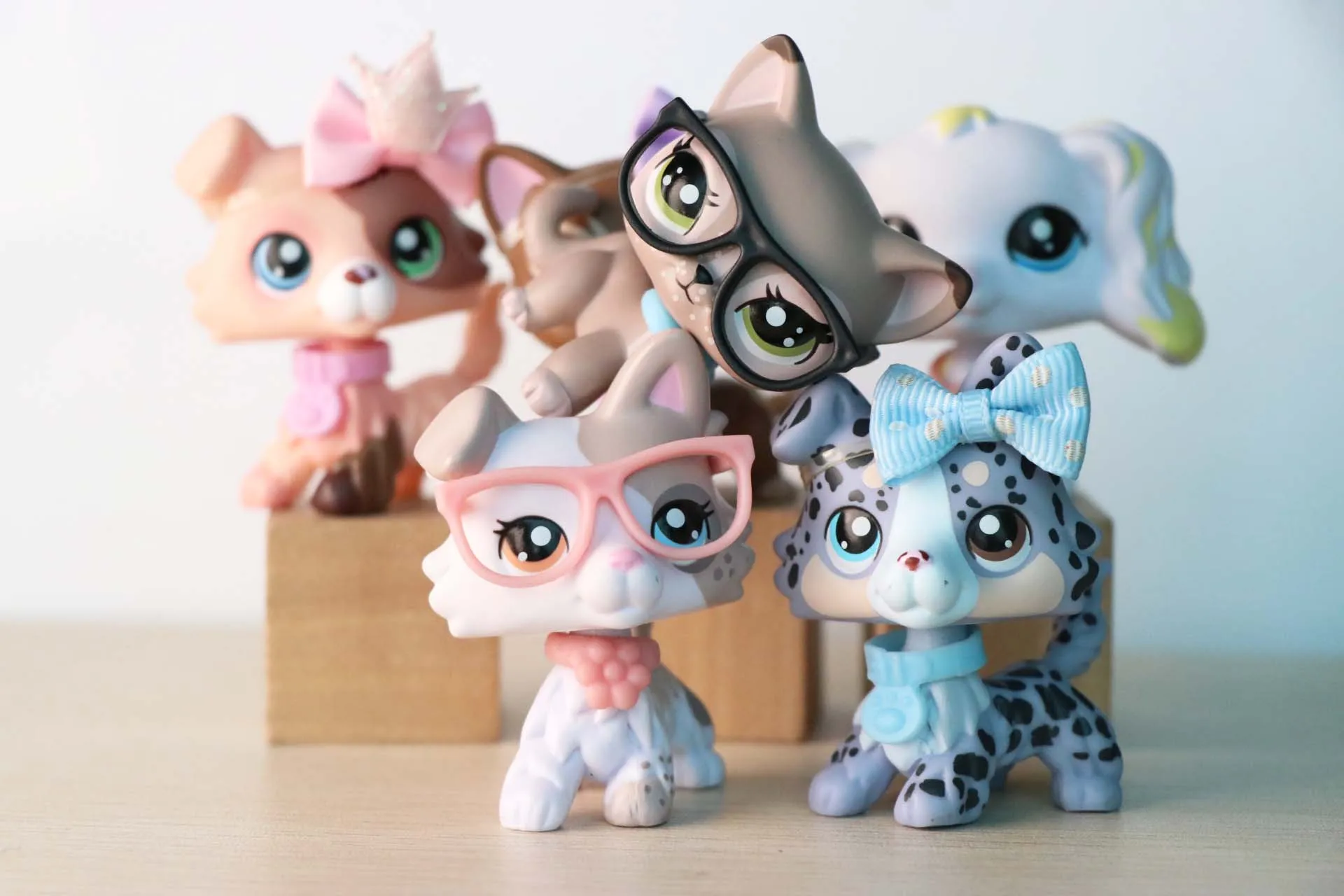 6 шт. игрушки на заказ щенок колли кошка с короткой шерстью банан спаниель собака