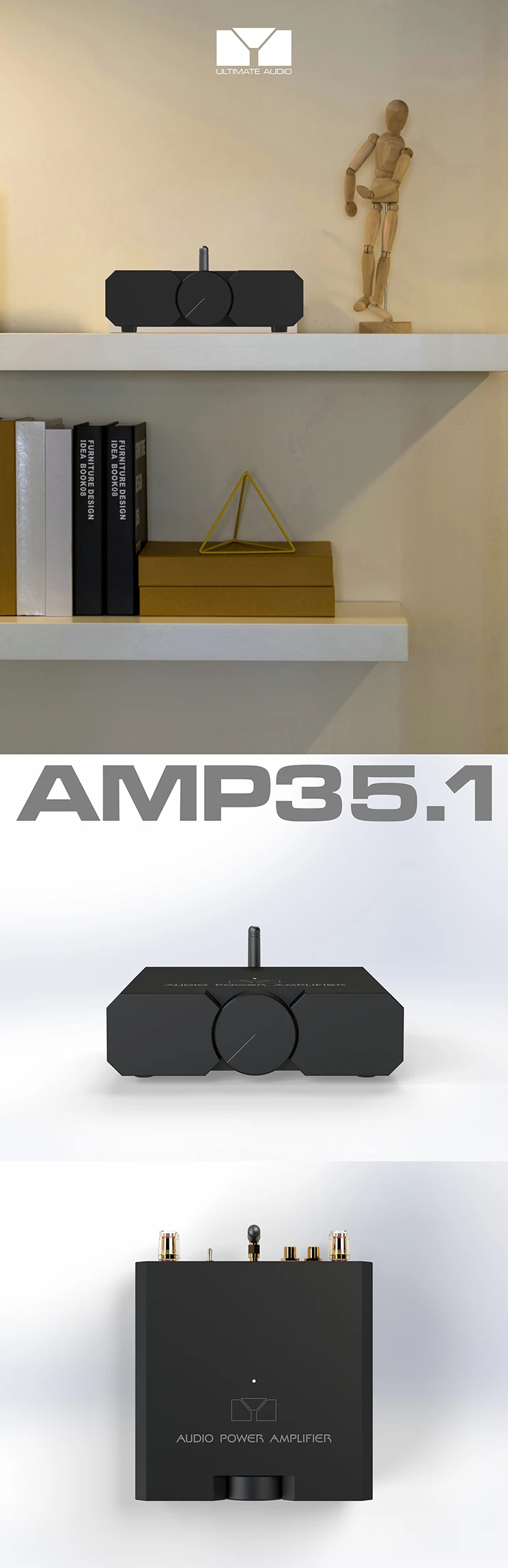 AMP35 HiFi аудио усилитель мощности Bluetooth стерео 100 Вт+ 100 Вт усилитель высокой мощности