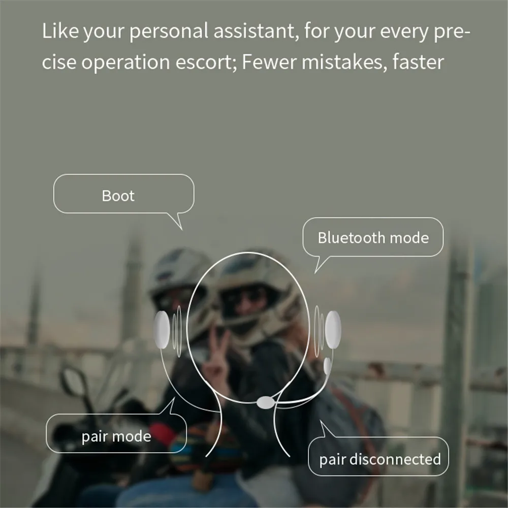 Bluetooth 5 0 переговорное устройство для мотоциклетного шлема 2 передних и задних