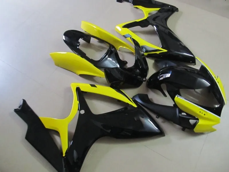 Комплект обтекателей для мотоцикла GSXR600 750 06 07 GSXR750 K6 2006 2007 ABS желто черные