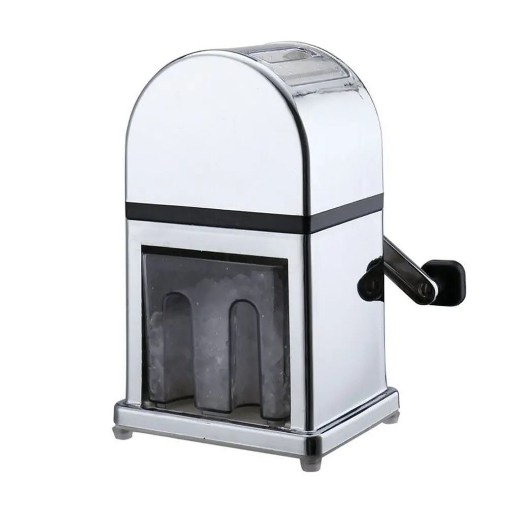

Household Manual Ice Crusher Shaver Shredding Machine Transparent Design Snow Cone Maker Ice Shaver Kitchen Tool