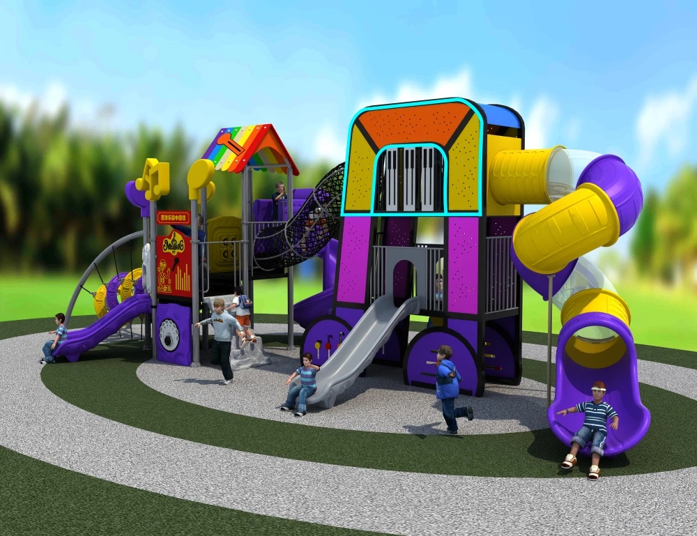 Beste Ylw 2020 Amusement Speeltuin Muziek Thema Gecombineerd Glijbaan Entertainment Park YLW-OUT200821