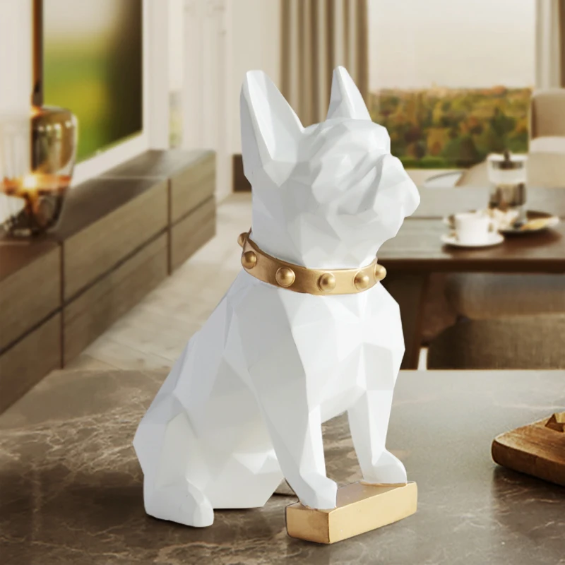 Статуя собаки домашний декор ремесла животное смола скульптура современное