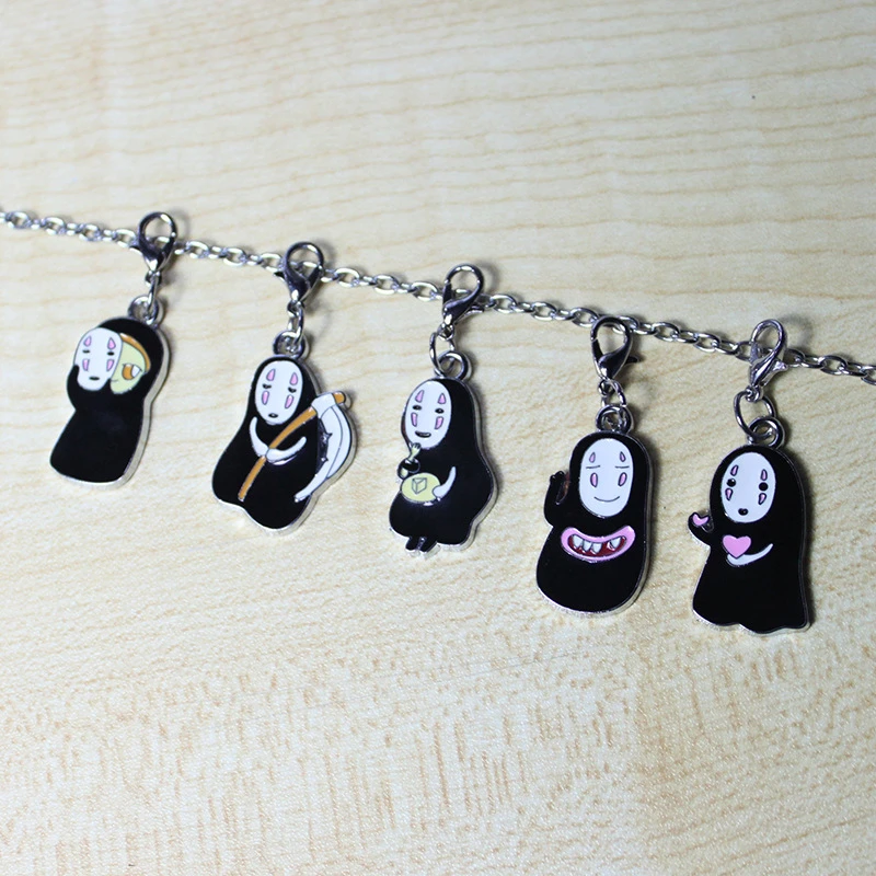 

Spirited Away Cosplay Keychain Pendant No Face Man Phone Strap Anime Adult COS Accessories Props Christmas Halloween Gift