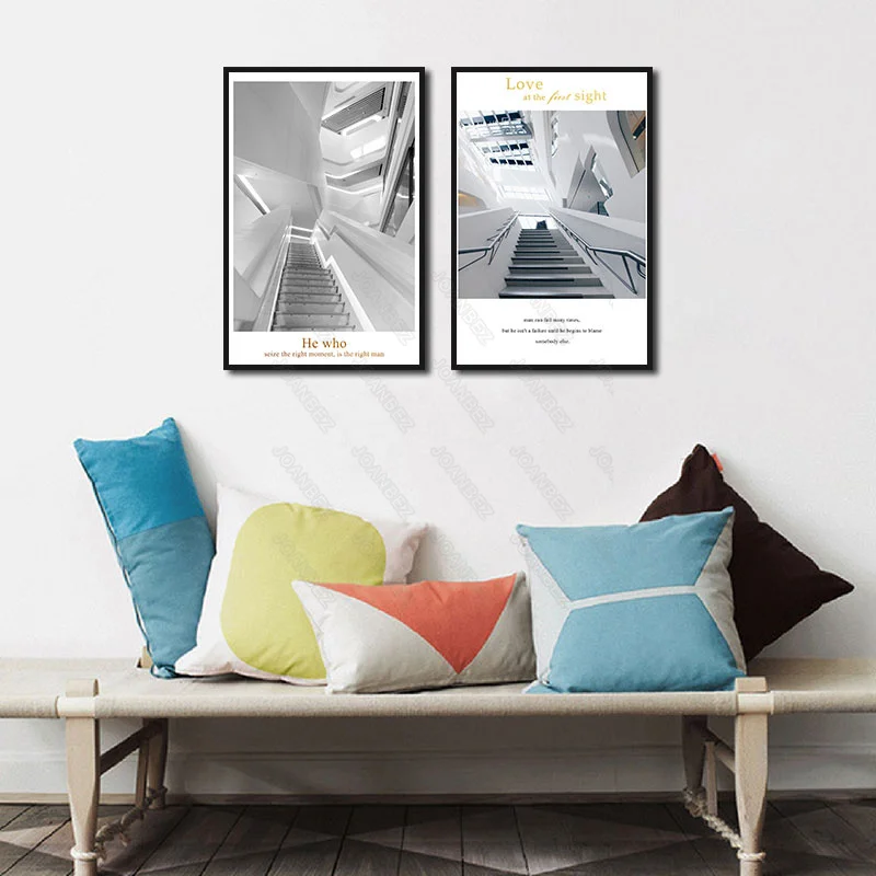 

European Models of Architectural Graphics English Minimalist Posters On White Background Living Room Decoration Poster Wall