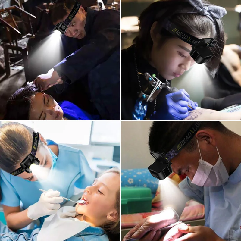 

LED Motion IR Sensor Mini Headlamp XPG+COB+2*Led Red Light Rechargeable 5-Mode Headlight Waterproof Hunting Head Light