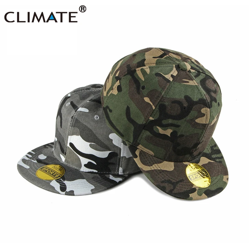 

CLIMATE Camouflag Snapback Cap Youth Dancer Hip Hop Cap Army Men Women Adjustable Cool Camouflag Baseball Snapback Caps Hat