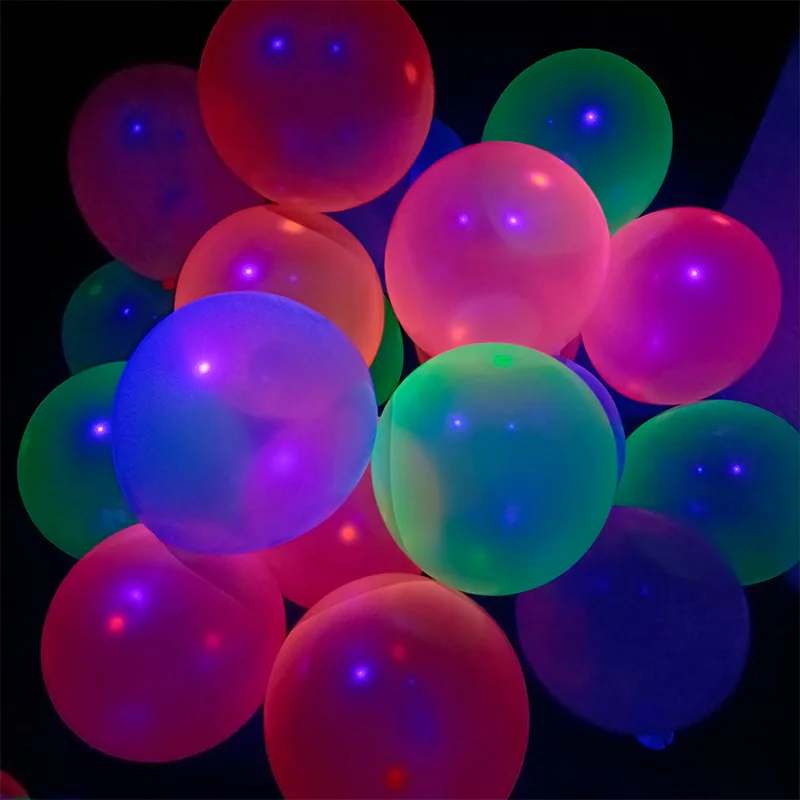 20pcs 12inch Luminous Star Fluorescent Balloons Birthday Party Decor Glow In The Dark Latex Balloon Wedding Glow Baloon Kids Toy images - 6
