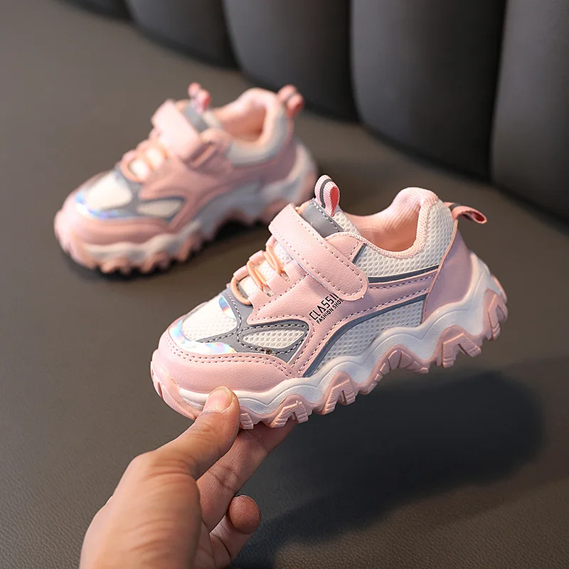 

Size21-30 Children Casual Shoes Soft Sole for baby Boys and Girls Sport Sneakers Kids Shoes Breathable Anti-Slip baby girl shoes
