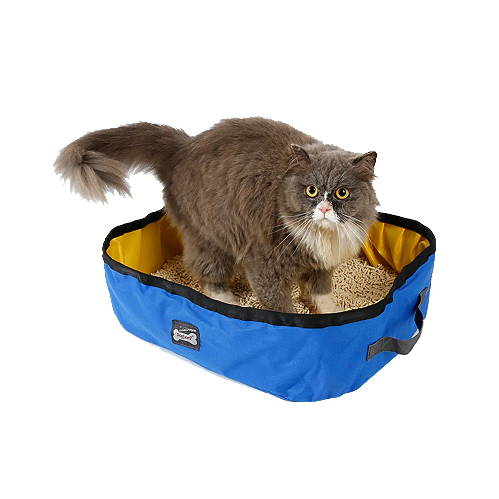 

Foldable Cat Litter Box Anti Splash Cat Pet Toilet PVC Waterproof Outdoor Travel Toilet For Puppy Cats Home Sand Box Supplies