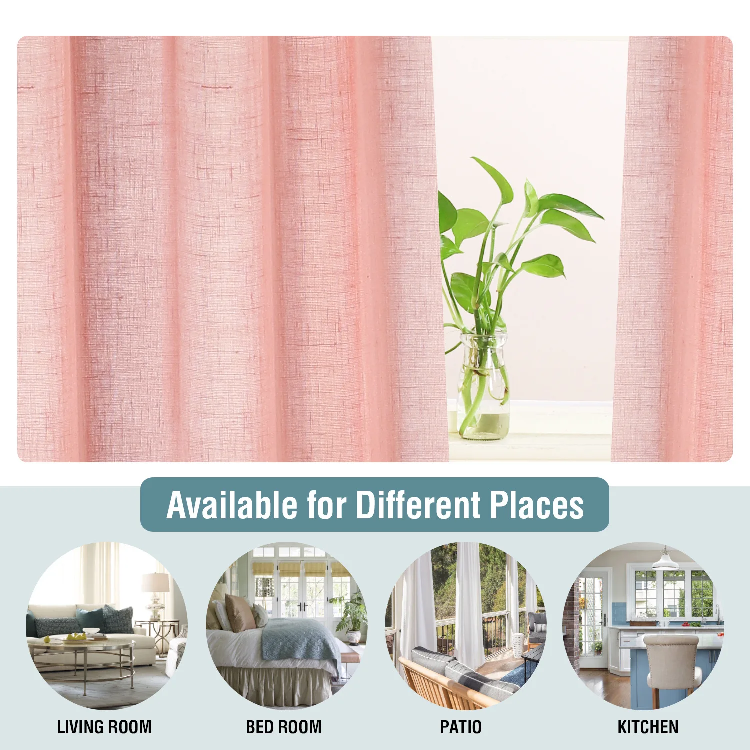 

Linen screens, light and impermeable, modern and simple solid color American screens, living room children's curtains
