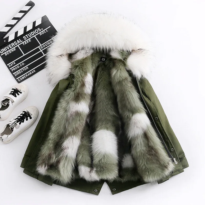 

Children Fur Jackets For Girls Winter Children Clothing Fluffy Faux Fur Girls Coat Hooded Outwear Kids Boys Parka TZ469