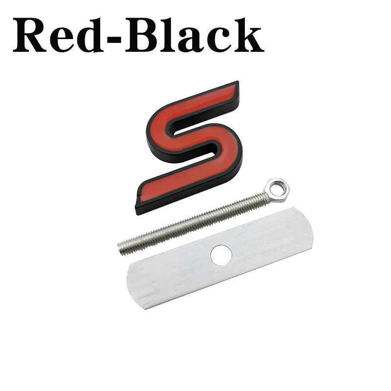 3D Metal S Front Grille Chrome Emblem Badge Car Stickers Decals for Ford Focus Fiesta Ecosport Kuga Mondeo Everest Styling | Автомобили и