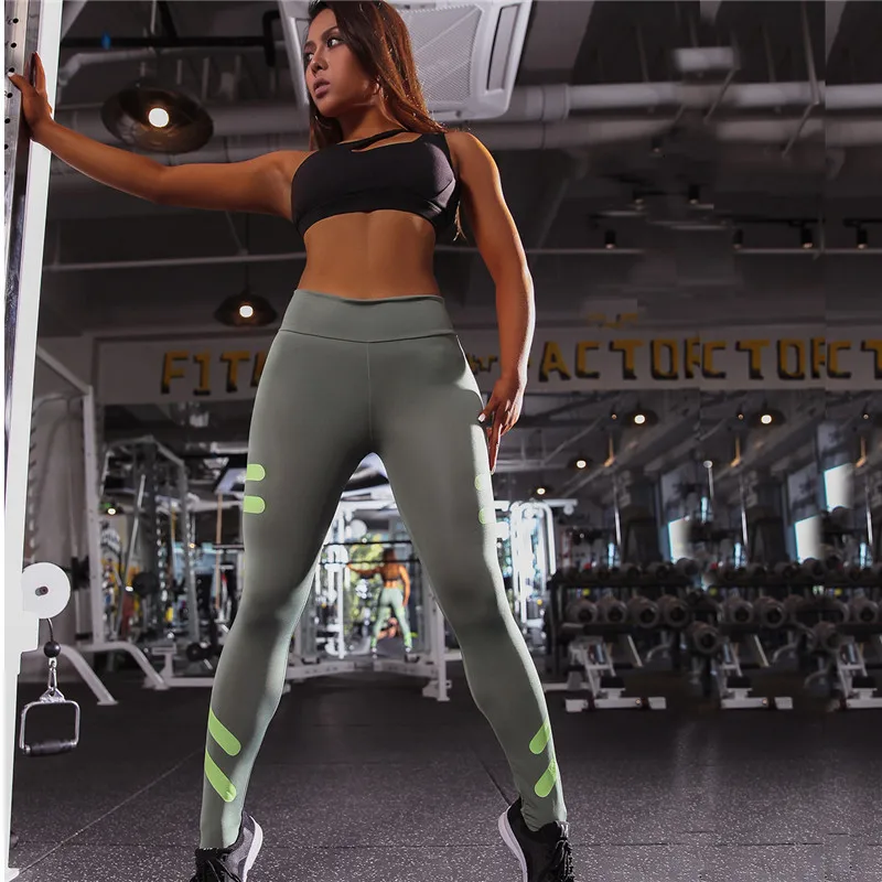 Штаны для йоги с эффектом пуш-ап спортивная одежда высокой талией Женские