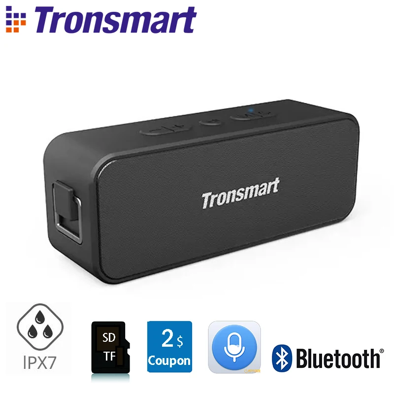 Tronsmart T2 Plus Bluetooth 5,0 динамик 20 Вт портативный динамик 24 ч Колонка IPX7 Саундбар с TWS, голосовой помощник, Micro SD