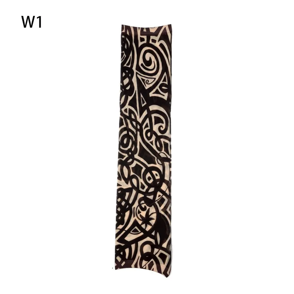 Поддельные татуировки эластичный рукав рука чулки Спортивные Шкуры