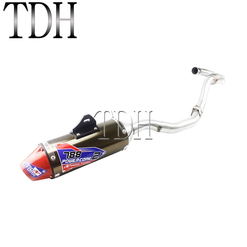 Для Honda CRF150F CRF230F 2003-2016 Dirt Bike полный глушитель система без шнуровки выхлопная труба