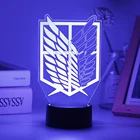 Светодиодный ночсветильник с аниме мой герой академия, лампа для спальни, Rgb декор, детский подарок, атака на Титанов