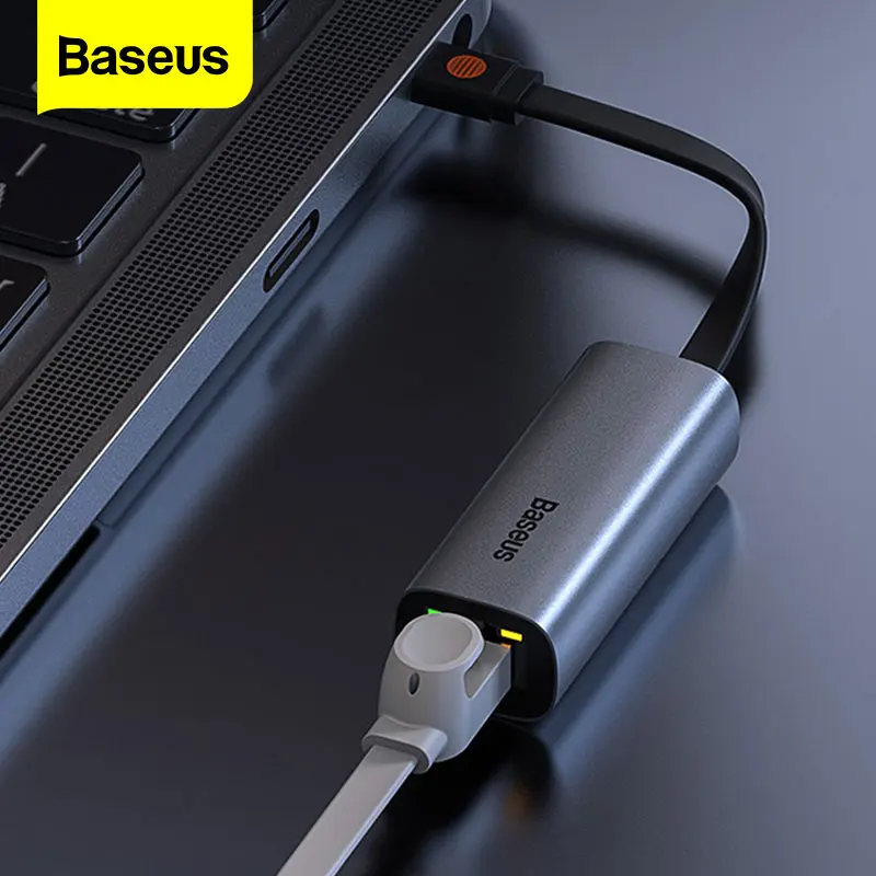 Baseus Тип USB C Ethernet адаптер для RJ45 сетевой карты 3 0 конвертер Windows 10 Macbook Pro