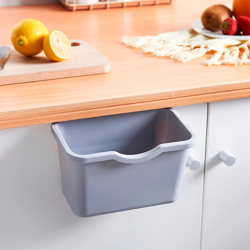 Подвесные кухонные мусорные баки пластиковая подвесная корзина для мусора ящики