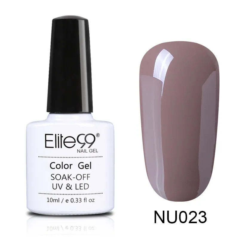 023 Elite99 10 мл Гель-лак телесного цвета Vernis Полупостоянный УФ-гель для ногтей гели для дизайна ногтей Эмаль лак для ногтей гель лак - Цвет: 023