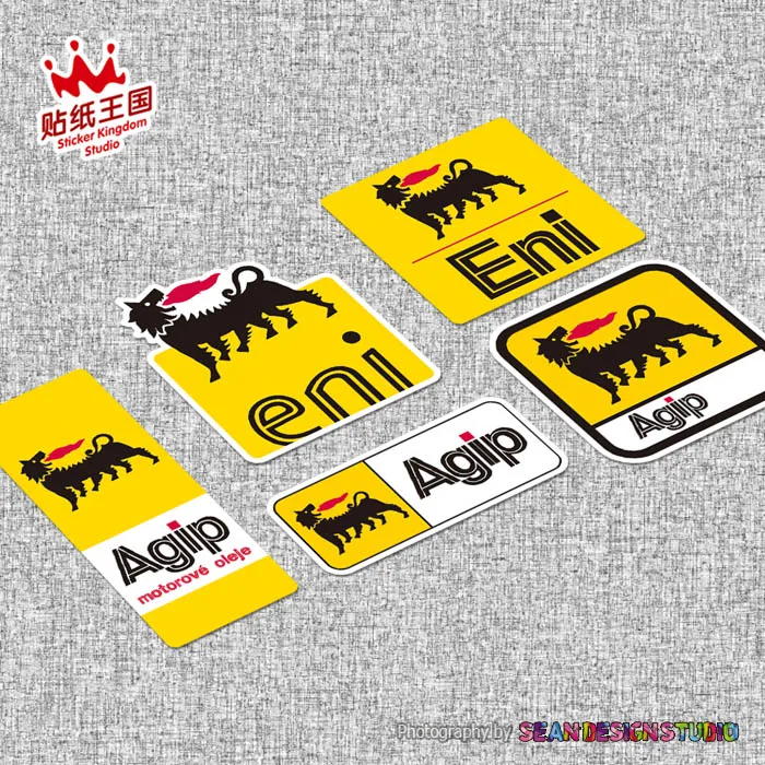 Стикеры для мотоциклетного шлема с масляным Мотором agip автомобильные наклейки