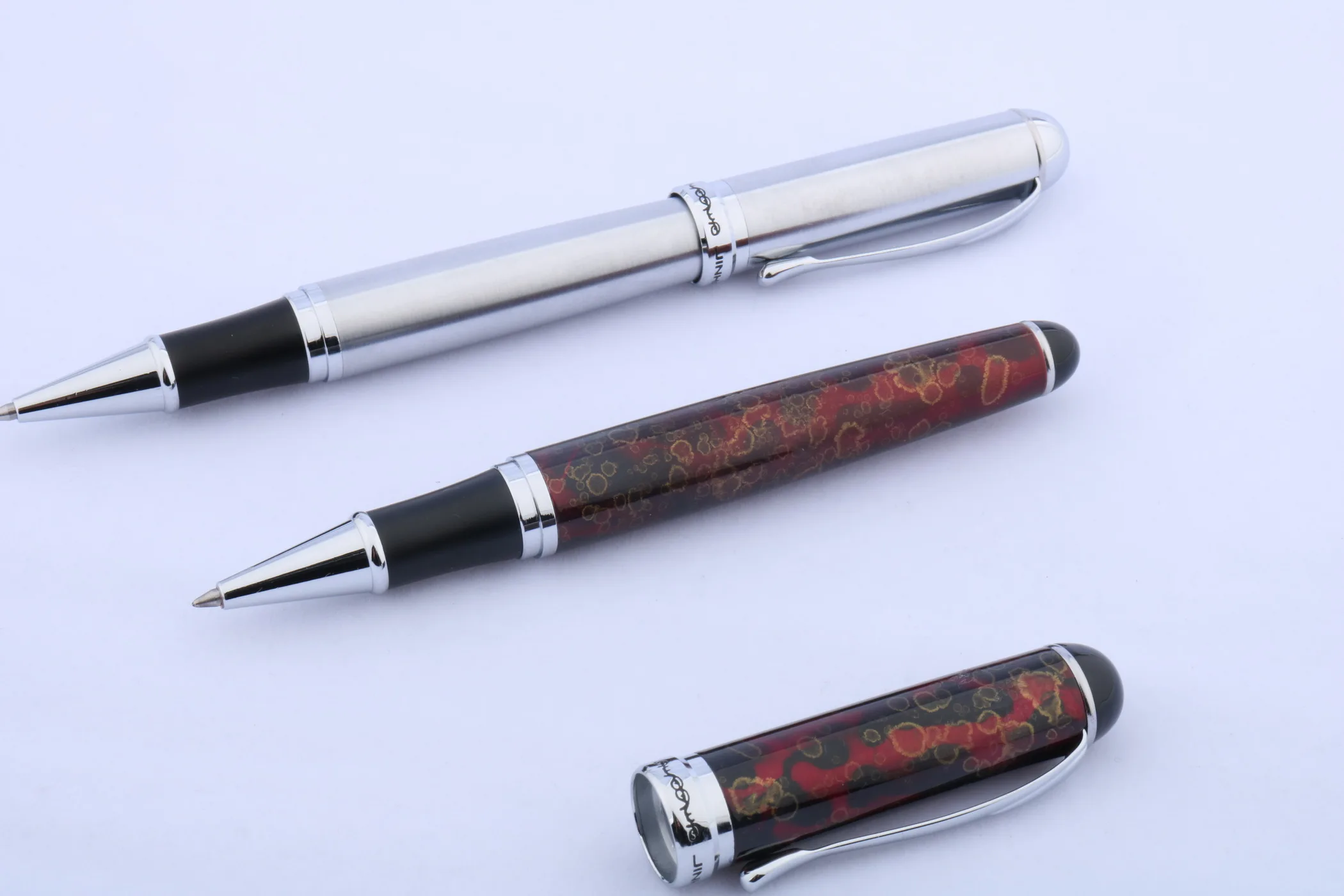 JINHAO 750 серебряные аксессуары металлический цвет подарок Студенческая отделка роллербол ручка