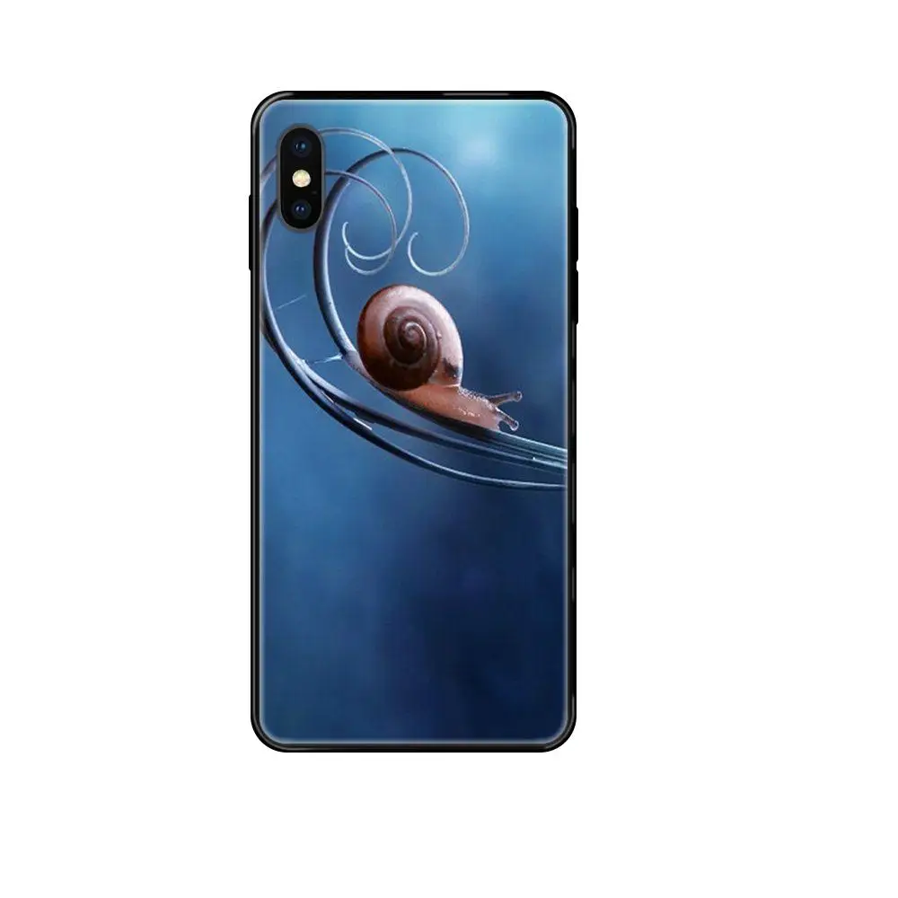 Черный мягкий крутой лучший чехол для Xiaomi Mi Note A1 A2 A3 5 5s 6 8 9 10 SE Lite Pro Ultra Animal Baby Snails |