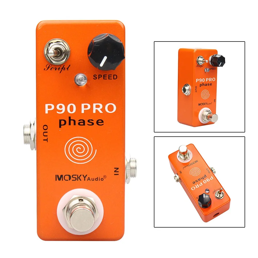

Mosky P90 PRO Vintage Phase Phaser Electric Guitar Effect Pedal Full Metal Effect Pedal True Bypass Guitar Accessories