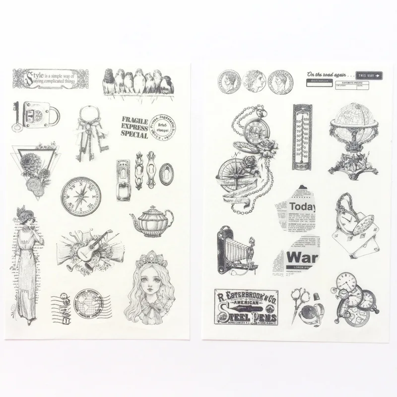 

1set/1lot Kawaii Stationery Stickers European literary retro Diary Decorative Mobile Stickers Scrapbooking DIY Craft Stickers