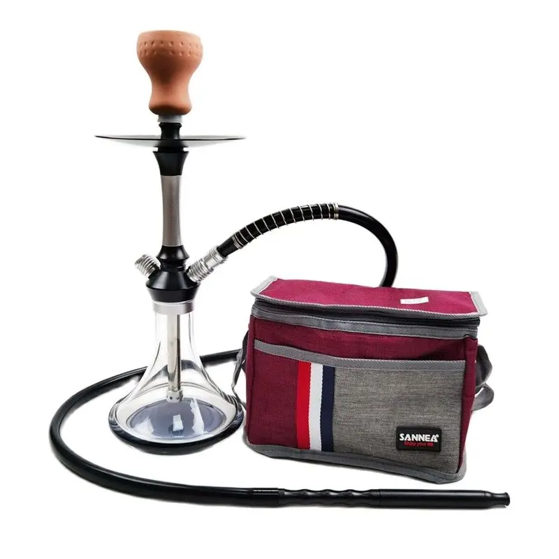 

Hookah Shisha Set with Aluminum Alloy Hose Travel Bag Chicha Bowl Nargile Sheesha Narguile Cachimbas Water Smoking Accessories