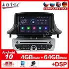 Автомобильный DVD-плеер для Renault Megane 3 Fluence 2009-2015, Android 10,0, 4 Гб + 64 ГБ, с Wi-Fi, GPS, радио, мультимедиа, рулевое колесо