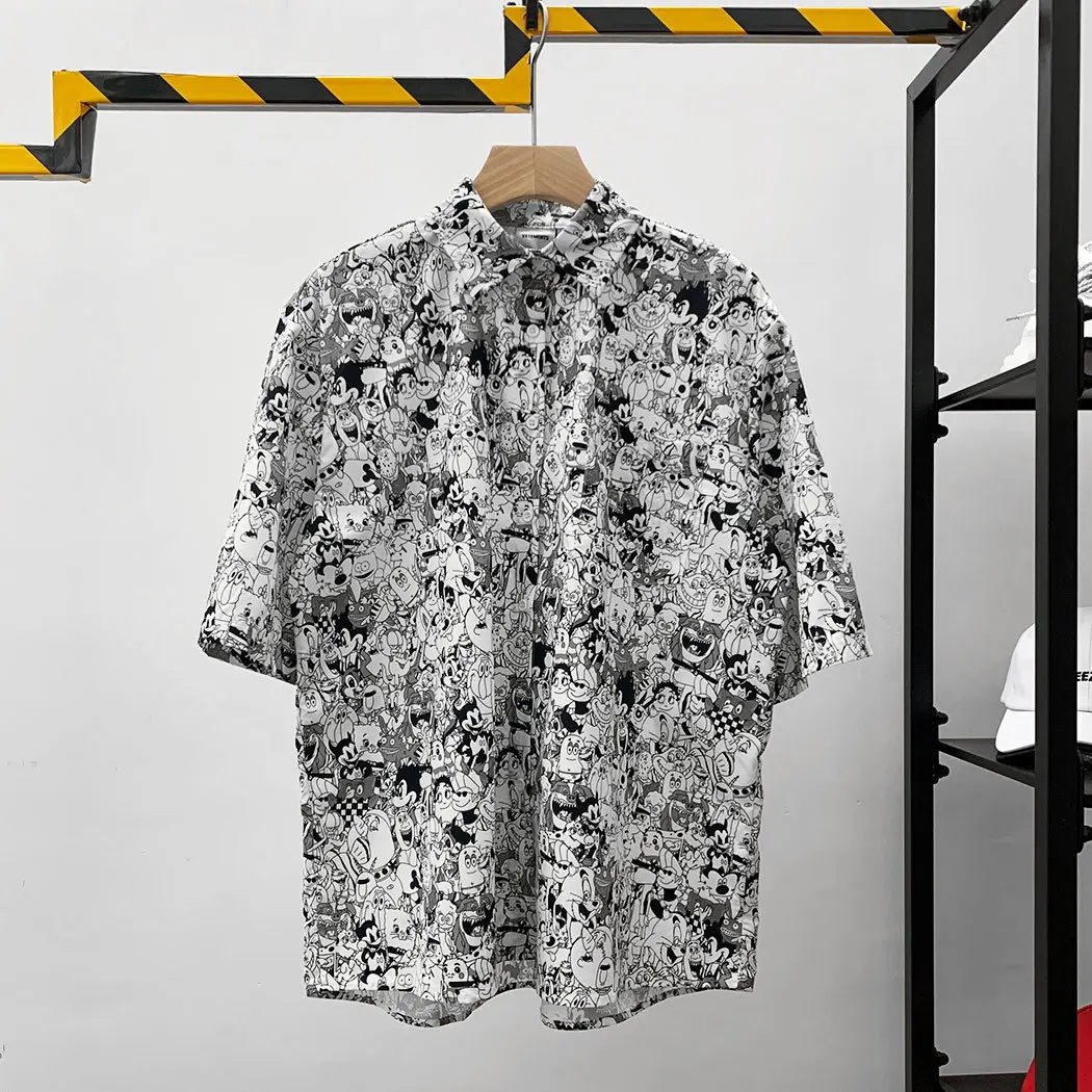 

Ins new VTM vetement casual hip hop high street lettered long sleeve shirt for men and women