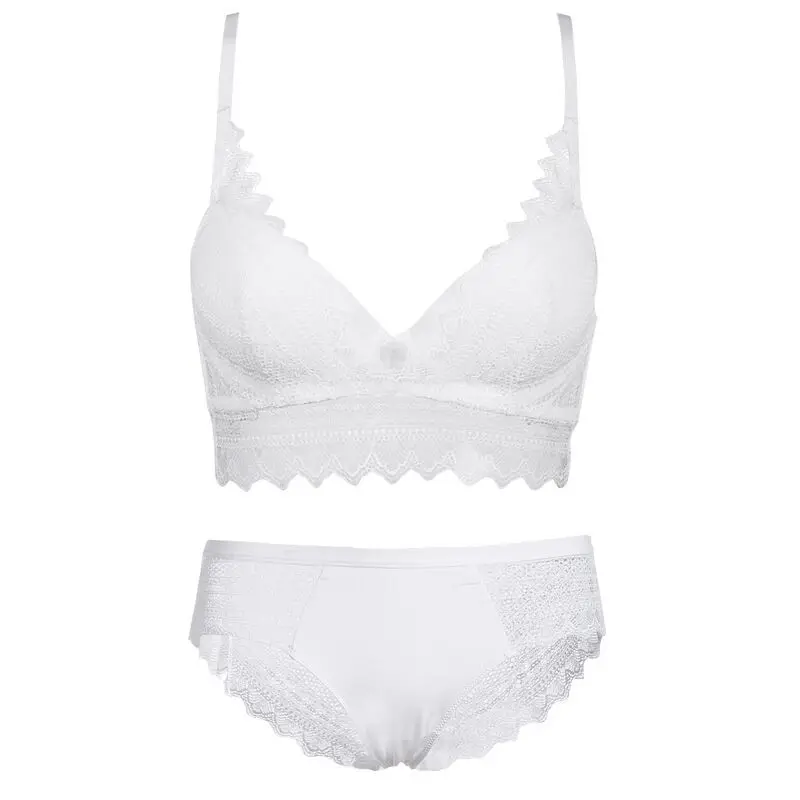 

Sexy New Lingerie Lace Padded Push Up Bra Sets Panty Underwire Bralette Soft Lace Trim Underwear Brassiere Female