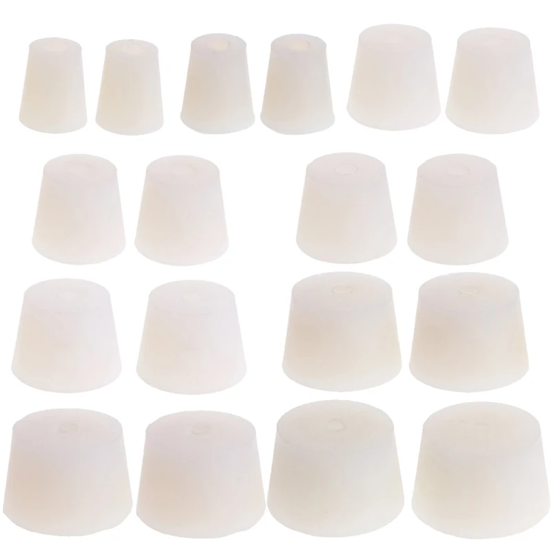 

2 Pcs Silicone Rubber Plug Stopper With Hole Airlock Bubbler Valve Wine Brew