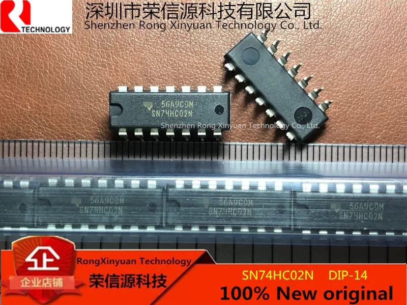 10 шт./лот SN74HC02N DIP 14 74HC02 74HC02N Четырехместный 2 вход положительный ни GATES.100 % новый