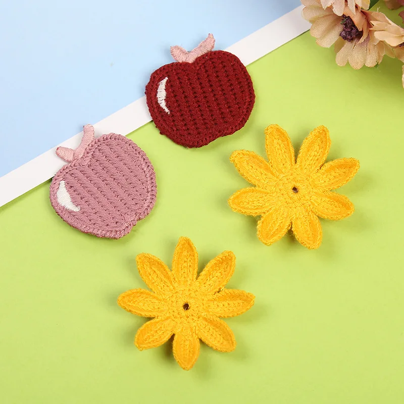 Новинка 100 шт./лот 2019 материал для украшения волос сделай сам вязаные нашивки в