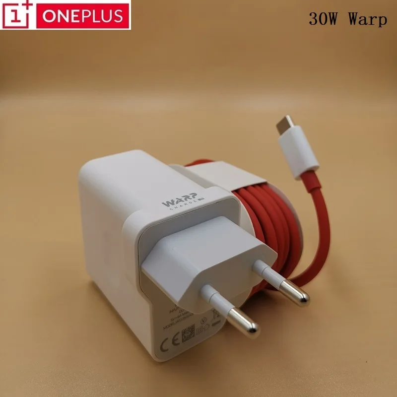 Оригинальный адаптер питания OnePlus 8pro EU Warp для зарядки USB Type c кабель Быстрая