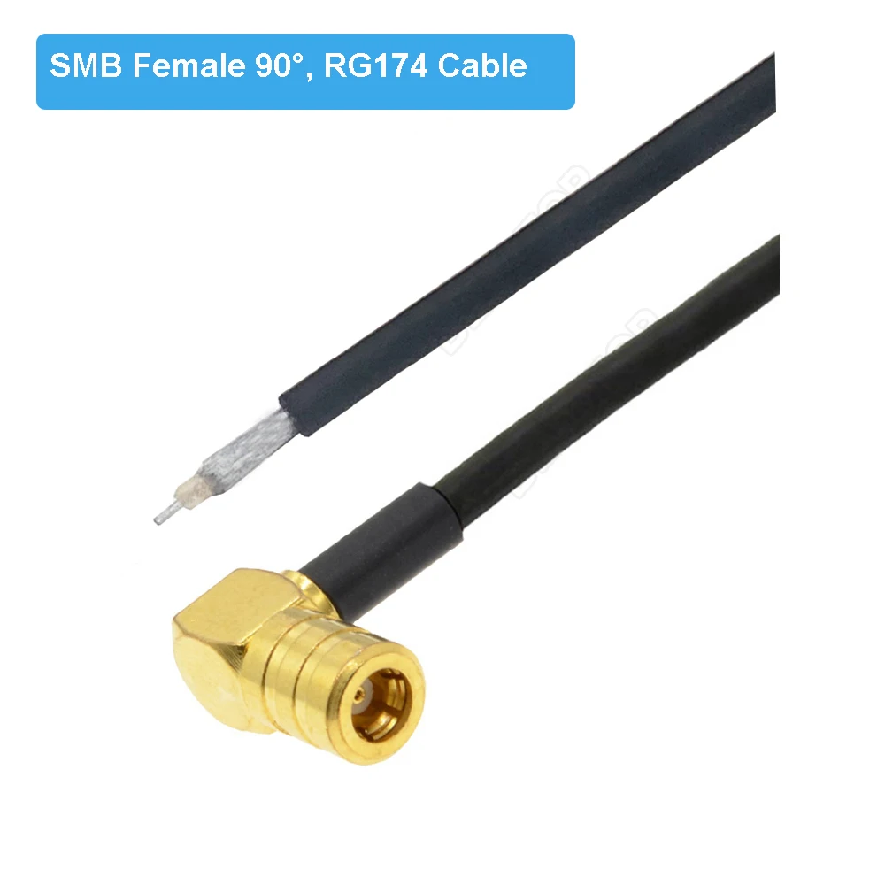 Односторонний SMB штыревой разъем под прямым углом 90 фоторазъем для печатной