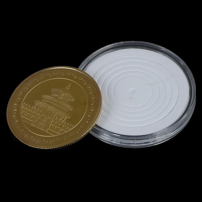 Пластиковый держатель для монет 16 36 мм чехол хранения в капсулах коробка с