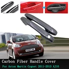 Автомобильные наружные наклейки роскошный Хром Черный углеродного волокна дверные ручки Крышка для Toyota Crown S200 2009 2010 2011 2012 Аксессуары