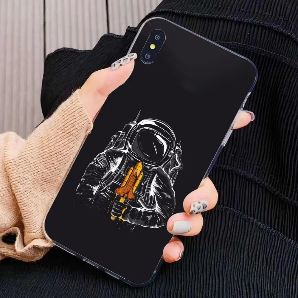 Moon Planet Star space astronaut For Xiaomi Mi A1 A2 A3 5X 6X 8 9 9t Lite SE Pro Max Mix 1 2 3 2S Soft Cases Cover | Мобильные