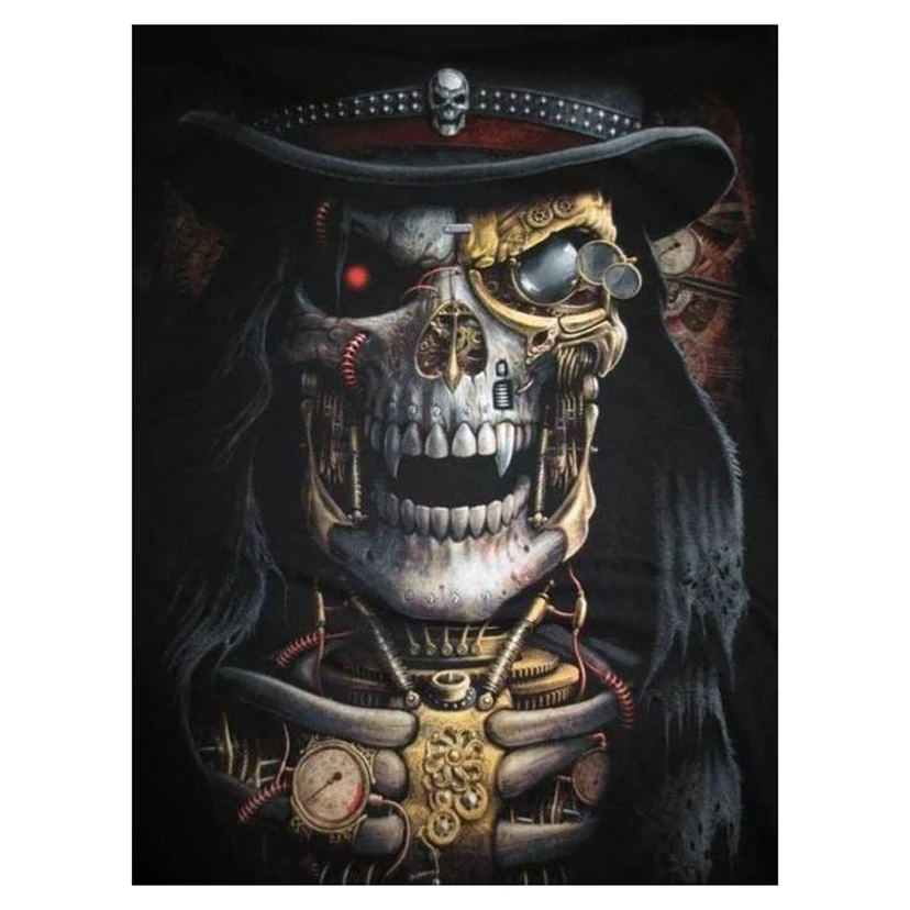 

Новое поступление 5D Сделай Сам Полный Круглый/квадратный алмазная живопись черепа Мужская 3D вышивка крестиком Стразы мозаика домашний дек...