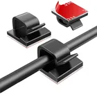 10 шт. клейкой пленкой длиной 3 м провода Соединительный кабель с пластиковой стяжкой фиксации клипы Электрический провод сетка для хранения Организатор аксессуары для проводов